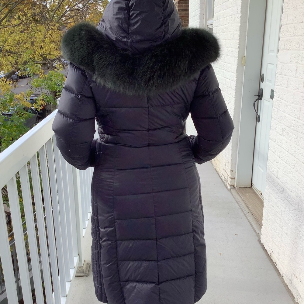 Navy Snowman Puffer Coat M - Picture 8 of 9